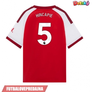 Lacne Dětský Futbalové dres Arsenal Piero Hincapie #5 2026-27 Krátky Rukáv - Domáci (+ trenírky)